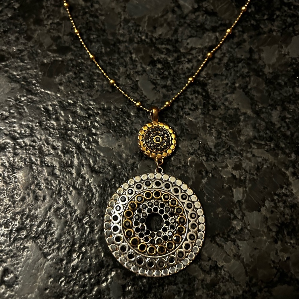 Versona Lunette Long Pendant Necklace - Picture 3 of 5